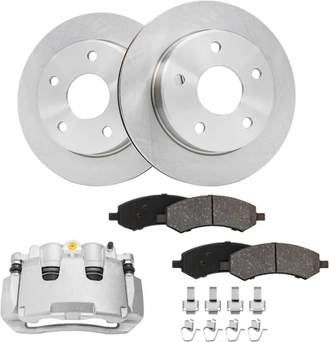 Vista 86 de Detroit Axle - Rotores de freno para Chrysler 200 2015 2016 2017, Rotores de freno de disco de reemplazo: 12.01" pulgadas delantero y 10.95