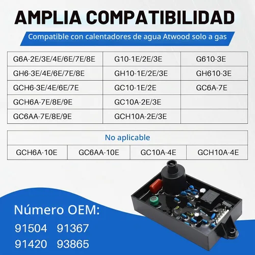 Vista 3 de 91367 91504 - Placa de encendido y electrodo para calentador de agua para caravanas mejoradas Para calentadores de agua Atwood/Dometic Gas-Only