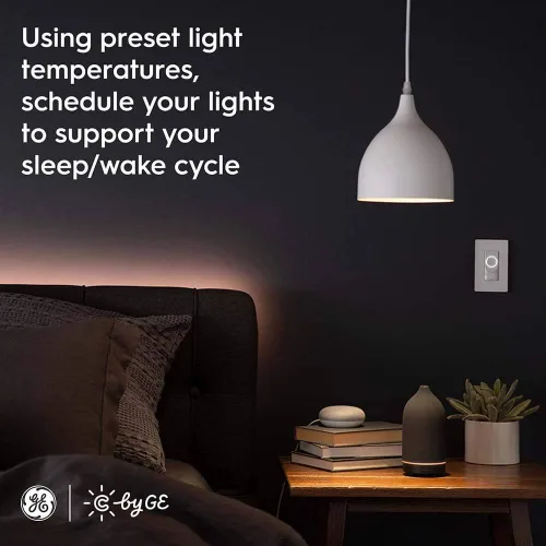 Vista 6 de GE Lighting - Bombillas LED empotrables de conexión directa blanca con Bluetooth y Wi-Fi, repuesto de 65 W, BR30, funciona con Alexa + Google Home