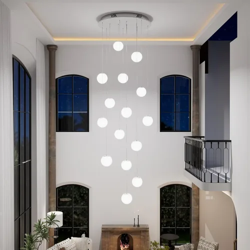 Vista 18 de ykolupty Lámpara colgante negra de 1 luz moderna de globo de vidrio gris ahumado, luces colgantes para isla de cocina, luces colgantes ajustables