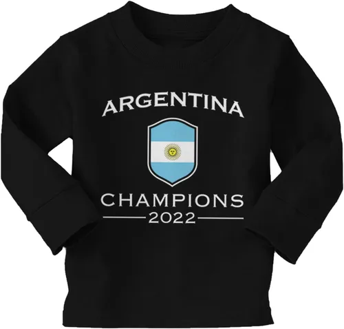 Vista 15 de Argentina Champions 2022 - Camiseta de algodón para bebés/niños pequeños