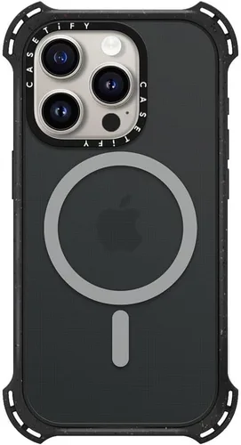 Vista 18 de CASETiFY Funda Bounce para iPhone 16 Pro [a prueba de golpes, 21.3 pies, protección contra caídas de grado militar 6X, compatible con Magsafe] Azul