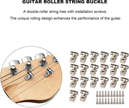 Vista 6 de Yibuy Juego de 20 guías de cuerda para instrumentos musicales para guitarra eléctrica