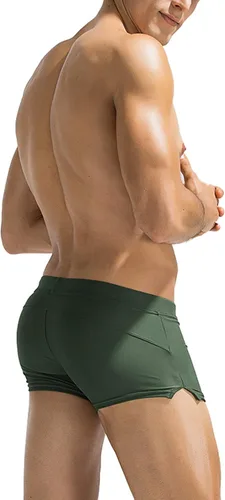 Vista 2 de COOFANDY Mens Swim Trunk Swimwear Bathing Suit Swim Brief Square Leg Board Short S-3XL