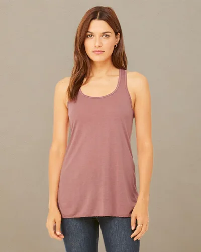 Vista 4 de Bella Canvas - Camiseta sin mangas ligera con espalda cruzada para mujer