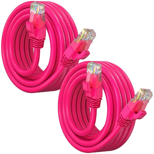 Vista 29 de Maximm Cable Ethernet Cat6, color negro (paquete de 2), cable UTP de 10 Gbps 550 MHz
