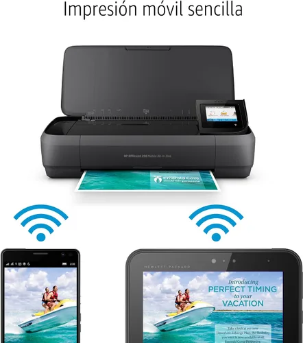 Vista 4 de Impresora móvil todo en uno HP Officejet 250 (cz992 a), Negro