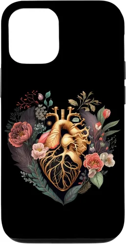 Vista 28 de Anatomical Heart and Flowers for Your Love Case for iPhone 17