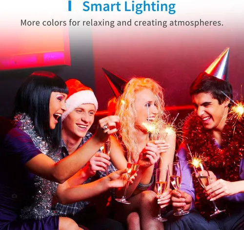 Vista 7 de Tiras de luces LED Meross funcionan con Apple HomeKit, tira LED inteligente RGB 5050, compatible con Siri, Alexa y Google y SmartThings