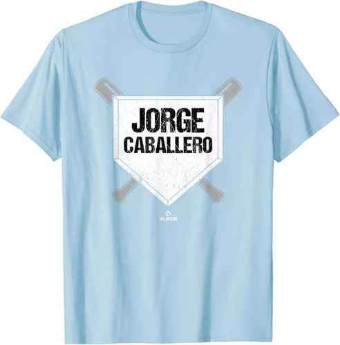 Vista 15 de Homeplate Gameday Jorge Caballero Prospect Baseball Fan Gear Camiseta, Negro