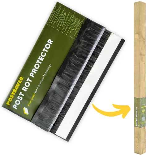 Vista 10 de Postsaver Pro-Wrap grande Paquetes de 5 Se adapta a postes cuadrados de 5 x 5 a 6 x 6 pulgadas y redondos de 6 a 7 pulgadas Protector de valla