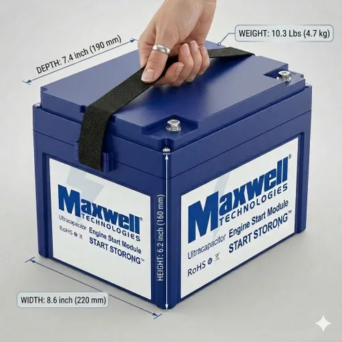 Vista 2 de Maxwell 16V 500F Graphene Super Capacitor Batería 16v Sistema de Energía Solar Hogar