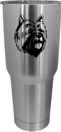 Vista 368 de Cairn Terrier - Vaso grabado con temática de perro, 30 onzas