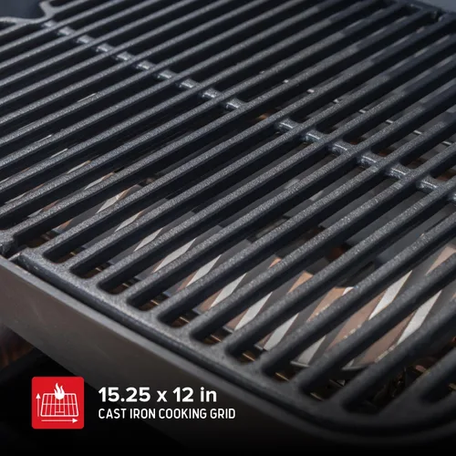 Vista 5 de Nexgrill Parrilla de gas propano portátil de 1 quemador con tapa, encendido piezoeléctrico, 10,000 BTU, 183 pulgadas cuadradas, parrilla de mesa