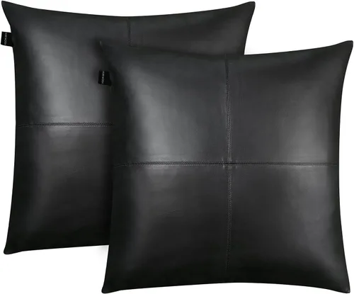 Vista 49 de Funda de almohada de piel de cordero – Funda de cojín decorativa para sofá – Fundas para sala de estar y dormitorio, 22 x 22 pulgadas – Paquete de 2