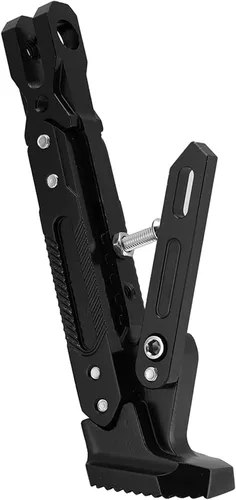 Vista 2 de EVGATSAUTO Soporte para motocicleta, aleación de aluminio CNC, negro, trasero, compatible con motocicleta