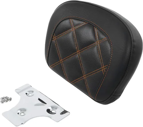 Vista 35 de TCT-MOTORPARTS Driver Rider - Almohadilla de respaldo para Harley Touring 2009-2023 Road King Street Road Electra Glide Ultra Black Stitching