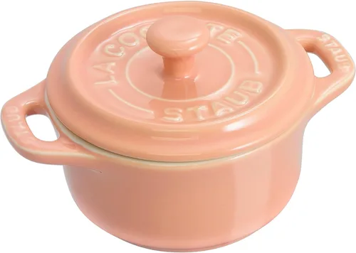 Vista 8 de STAUB - Juego de cocotte redondo de cerámica de 6 piezas, colores pastel macarrón