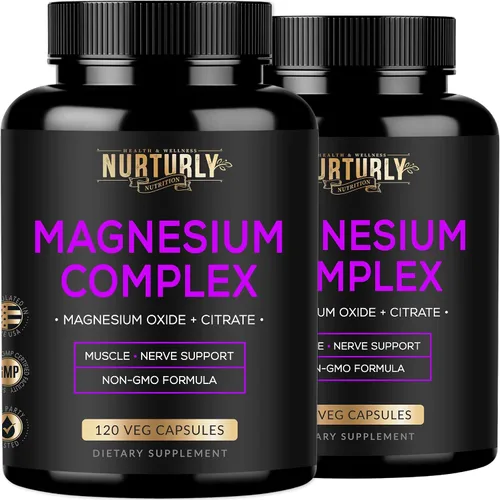 Vista 10 de Suplemento complejo de citrato y óxido de magnesio de 500 mg – Alta absorción máxima fuerza – Ayuda a apoyar la densidad ósea y fuerza, músculos