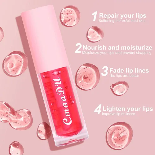 Vista 2 de Mysense Juego de 6 brillos de labios para adolescentes, paquete de brillo labial que cambia de color con sabor, juego de brillo de labios brillante