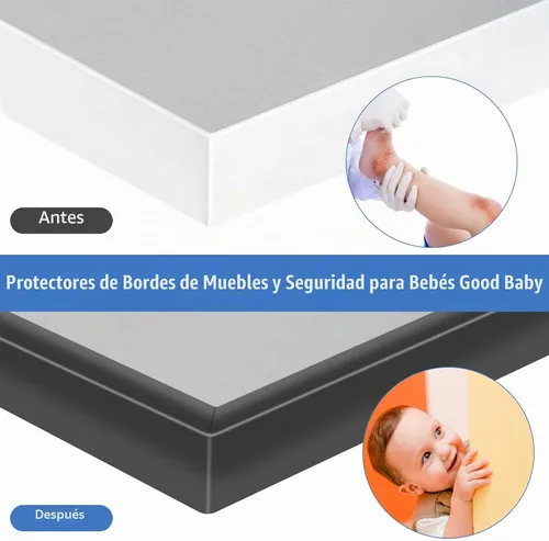 Vista 5 de Borde de goma protector, canal en U autoadhesivo de 1-1/2 pulgadas para maderas, bandas flexibles en forma de U para despegar y pegar, protector