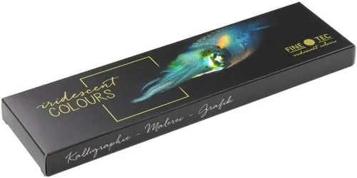 Vista 2 de Finetec, Artist Pearlescent, F5600, pintura de acuarela, varios colores nacarados, juego de 24