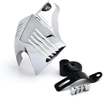 Vista 4 de SMT-Cubierta de bocina cromada compatible con H-D Big Twins V-Rods Stock Cowbell Horns 1992-2013 [B00RUEACKM]