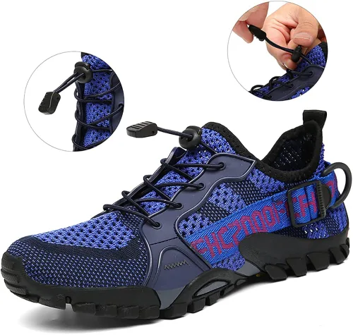 Vista 4 de TANGYUGEN Zapatos de agua para hombres y mujeres zapatos de senderismo al aire libre secado rápido zapatos de playa para viajes senderismo caminar