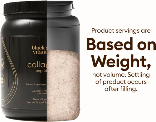 Vista 2 de Black Girl Vitamins Péptidos de colágeno en polvo - Colágeno para la piel, el cabello y las uñas - Polvo de colágeno hidrolizado sin sabor, libre
