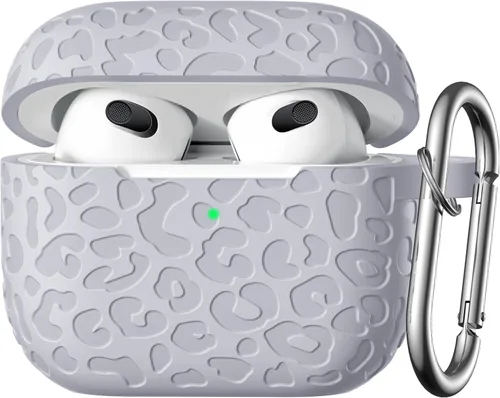 Vista 14 de Funda para Airpod Case y 2ª Generación con Diseño Leropard Grabado Compatible con Apple AirPods 2ª/1ª Generación de Carga, Bonita Protección