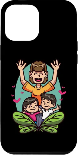 Vista 25 de iPhone 16 Cartoon Children Playing Design For Kids And Family Case