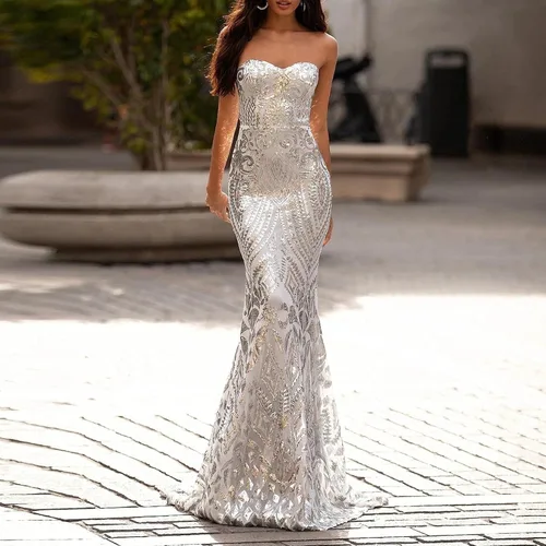Vista 4 de SKDOGDT Vestidos de novia para mujer, sexy, sin mangas, de encaje, vestido de noche, elegante, vestido de Novia para Boda Civil