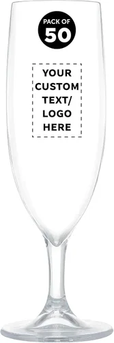 Vista 9 de DISCOUNT PROMOS Juego de 10 copas de champán de plástico, 6.7 oz. – Plástico, Barware, Elegante – Transparente