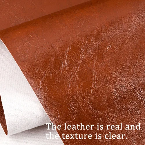 Vista 6 de Parche de reparación de cuero para sofás, 7.9 x 54.3 in, color beige, 1 rollo grande, autoadhesivo, retapizador, kit de parches para sofá, asientos