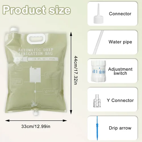Vista 5 de 3 Pcs Plant Self Watering Device,6.5L Automatic Vacation Plant Waterer Bag