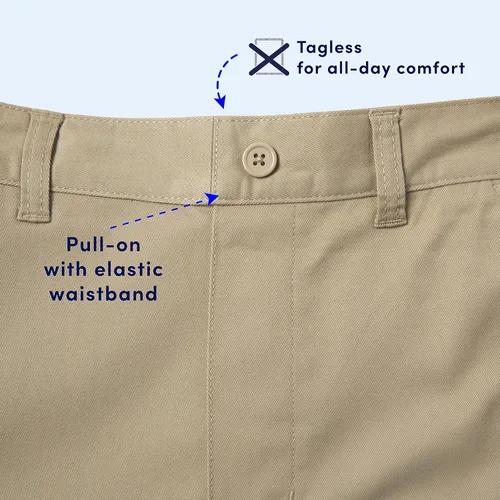 Vista 4 de French Toast Boys Pull-on Relaxed Fit School Uniform Pant (Standard & Husky)