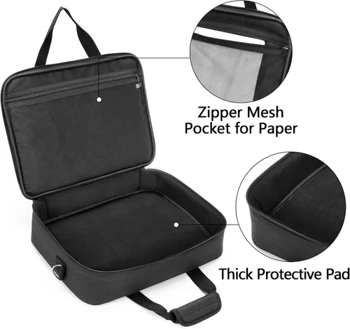 Vista 3 de samdew Bolsa de almacenamiento para impresora móvil compatible con HP Tango/Tango X, HP Officejet 250/200, funda de transporte para impresora