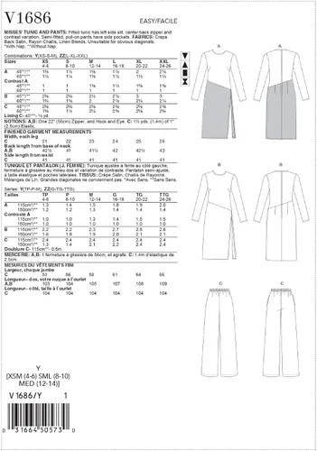 Vista 2 de Patrón Vogue L-XL-XXL, Varios