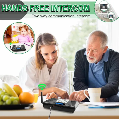 Vista 4 de Intercomunicadores inalámbricos para el hogar actualizado, intercomunicador dúplex completo de 5300 pies manos libres, sistema de intercomunicación