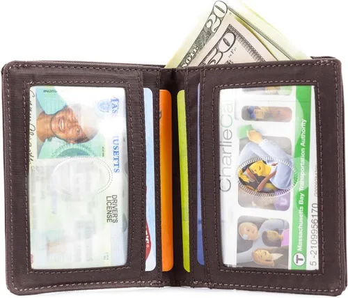 Vista 2 de Big Skinny Metro - Billetera delgada plegable con capacidad para hasta 20 tarjetas