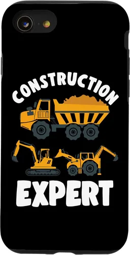 Vista 18 de iPhone 13 Pro Max Truck Construction Expert Excavator Digger para niño pequeño caso