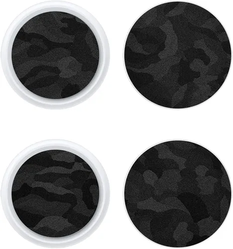 Vista 24 de SopiGuard Adhesivo para Apple AirTag Precision de borde a borde para panel trasero (negro cepillado)
