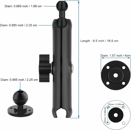 Vista 5 de Mippko Soporte de pared para camión, coche, barco, pared, escritorio, compatible con iPhone/Nexus/HTC/LG/Huawei/teléfonos inteligentes, ajuste