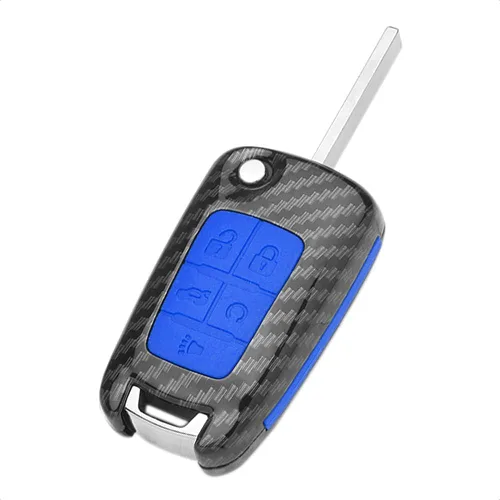 Vista 5 de Funda TANGSEN para llave inteligente tipo flip compatible con Buick Chevrolet Chevy GMC 3 4 5 botones, control remoto de entrada sin llave