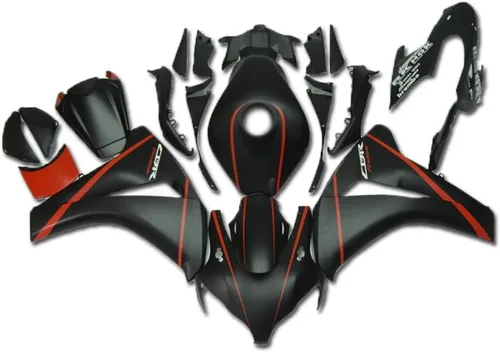 Vista 12 de Carenado negro brillante apto para Honda 2008 2009 2010 2011 CBR1000RR CBR 1000RR nueva inyección ABS plásticos carrocería kit cuerpo trabajo 08 09