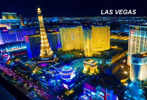 Vista 10 de Nevada USA United States - Imanes para nevera (1 pieza, estilo: Las Vegas #K2)