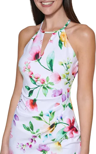 Vista 2 de GUESS Vaina halter con estampado floral para mujer