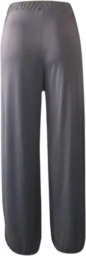 Vista 5 de Pants Women's Exercise Solid Leisure Yoga High Split Color Yoga Pants Loose Yoga Pants with Pockets