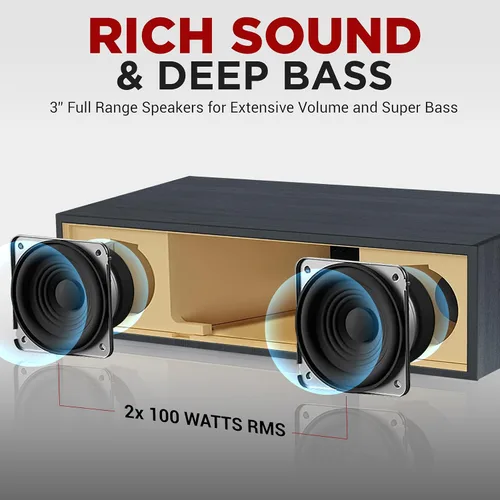 Vista 6 de Pyle Sistema de estante estéreo para CD/DVD para el hogar, reproductor de 200 W con micrófono inalámbrico, conectividad BT, radio Gris