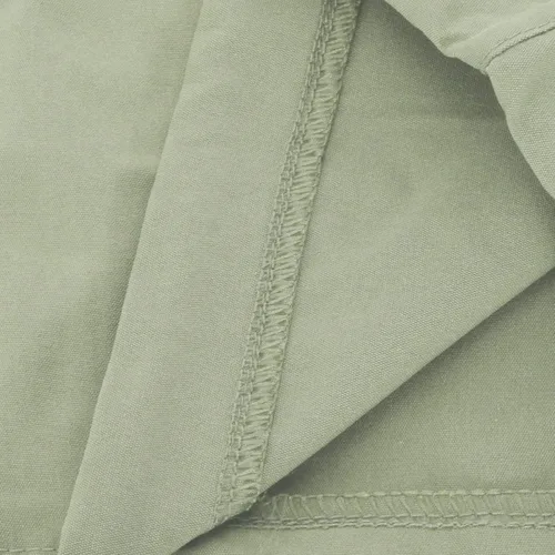 Vista 7 de Pantalones cargo para hombre, ajuste relajado, casual, delgado, playa, trabajo, calle, color caqui, pantalones holgados con bolsillos